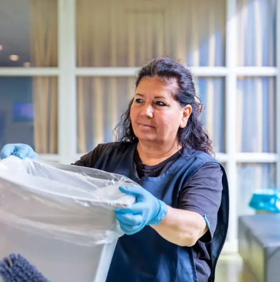 Schoonmaker van Menges schoonmaak